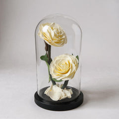 2pcs yellow infinity rose