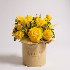 yellow candles in the box