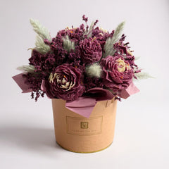 rozina candle box with dry flowers