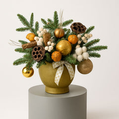 christmass decor gold 1