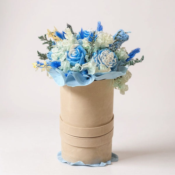 light blue candle